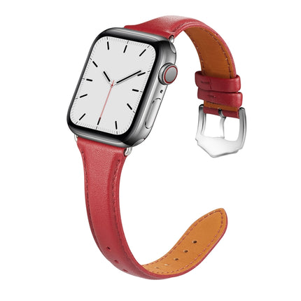 Genuine Leather Watchband For Apple Watch Series 6 & SE & 5 & 4 40mm / 3 & 2 & 1 38mm, For Apple Watch Series 8&7 41mm / SE 2&6&SE&5&4 40mm / 3&2&1 38mm, For Apple Watch Series 7 41mm / 6 & SE & 5 & 4 40mm / 3 & 2 & 1 38mm - DealBuddy