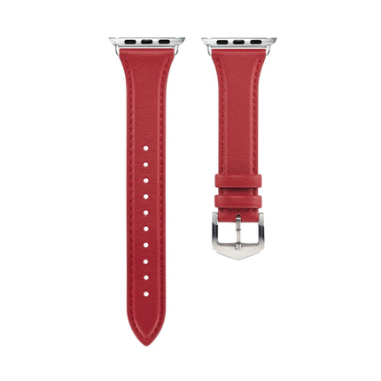 Genuine Leather Watchband For Apple Watch Series 6 & SE & 5 & 4 44mm / 3 & 2 & 1 42mm, For Apple Watch Series 7 45mm / 6 & SE & 5 & 4 44mm / 3 & 2 & 1 42mm, For Apple Watch Ultra 49mm / Series 8&7 45mm / SE 2&6&SE&5&4 44mm / 3&2&1 42mm - DealBuddy