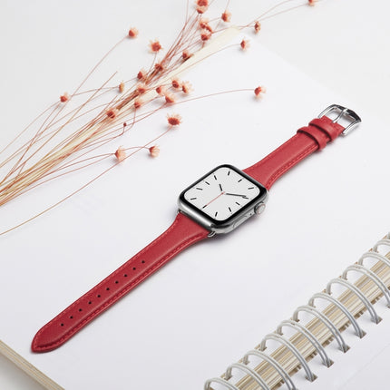 Genuine Leather Watchband For Apple Watch Series 6 & SE & 5 & 4 44mm / 3 & 2 & 1 42mm, For Apple Watch Series 7 45mm / 6 & SE & 5 & 4 44mm / 3 & 2 & 1 42mm, For Apple Watch Ultra 49mm / Series 8&7 45mm / SE 2&6&SE&5&4 44mm / 3&2&1 42mm - DealBuddy