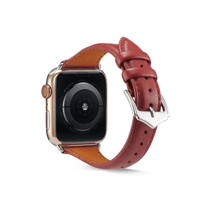 Genuine Leather Watchband For Apple Watch Series 6 & SE & 5 & 4 44mm / 3 & 2 & 1 42mm, For Apple Watch Series 7 45mm / 6 & SE & 5 & 4 44mm / 3 & 2 & 1 42mm, For Apple Watch Ultra 49mm / Series 8&7 45mm / SE 2&6&SE&5&4 44mm / 3&2&1 42mm - DealBuddy