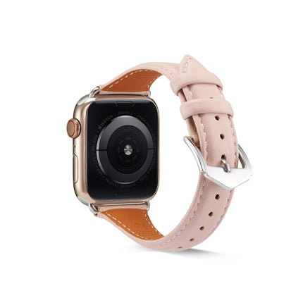 Genuine Leather Watchband For Apple Watch Series 6 & SE & 5 & 4 44mm / 3 & 2 & 1 42mm, For Apple Watch Series 7 45mm / 6 & SE & 5 & 4 44mm / 3 & 2 & 1 42mm, For Apple Watch Ultra 49mm / Series 8&7 45mm / SE 2&6&SE&5&4 44mm / 3&2&1 42mm - DealBuddy