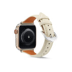 For Apple Watch Ultra 49mm / Series 8&7 45mm / SE 2&6&SE&5&4 44mm / 3&2&1 42mm / Creamy White