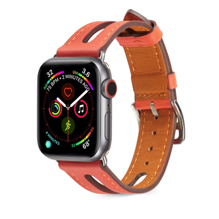 Top-grain Leather Watchband For Apple Watch Series 6 & SE & 5 & 4 40mm / 3 & 2 & 1 38mm - DealBuddy
