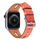 Top-grain Leather Watchband For Apple Watch Series 6 & SE & 5 & 4 44mm / 3 & 2 & 1 42mm - DealBuddy