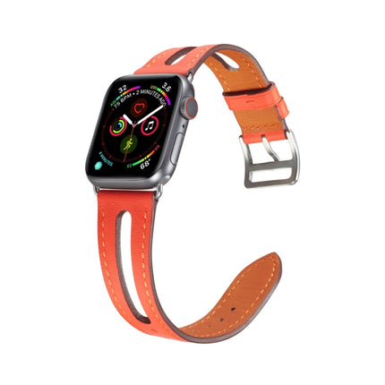 Top-grain Leather Watchband For Apple Watch Series 6 & SE & 5 & 4 44mm / 3 & 2 & 1 42mm - DealBuddy