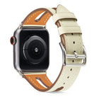 Top-grain Leather Watchband For Apple Watch Series 6 & SE & 5 & 4 44mm / 3 & 2 & 1 42mm - DealBuddy