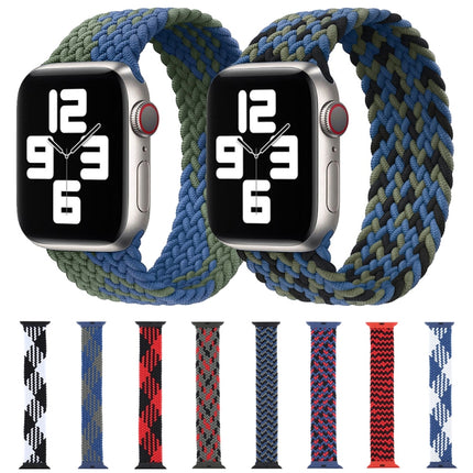 Plastic Buckle Mixed Color Nylon Braided Single Loop Replacement Watchbands For Apple Watch Series 6 & SE & 5 & 4 40mm / 3 & 2 & 1 38mm - DealBuddy