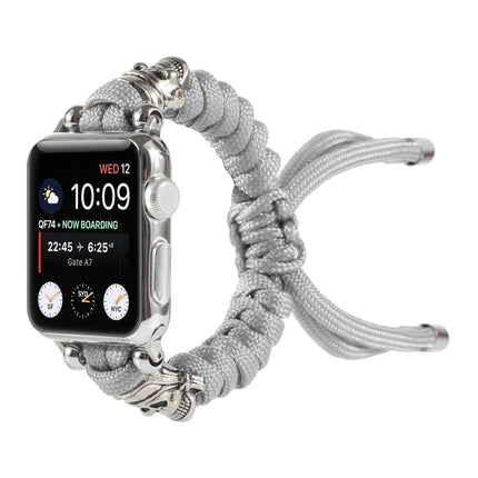 Skull Umbrella Cord Braided Watch Strap, For Apple Watch Ultra 49mm / Series 8&7 45mm / SE 2&6&SE&5&4 44mm / 3&2&1 42mm, For Apple Watch Series 8&7 41mm / SE 2&6&SE&5&4 40mm / 3&2&1 38mm                                                                  ... - DealBuddy