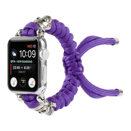 Skull Umbrella Cord Braided Watch Strap, For Apple Watch Ultra 49mm / Series 8&7 45mm / SE 2&6&SE&5&4 44mm / 3&2&1 42mm, For Apple Watch Series 8&7 41mm / SE 2&6&SE&5&4 40mm / 3&2&1 38mm                                                                  ... - DealBuddy