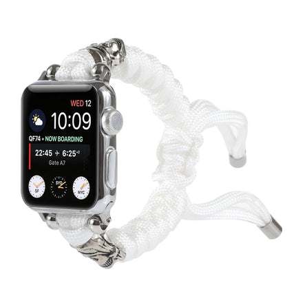 Skull Umbrella Cord Braided Watch Strap, For Apple Watch Ultra 49mm / Series 8&7 45mm / SE 2&6&SE&5&4 44mm / 3&2&1 42mm, For Apple Watch Series 8&7 41mm / SE 2&6&SE&5&4 40mm / 3&2&1 38mm                                                                  ... - DealBuddy