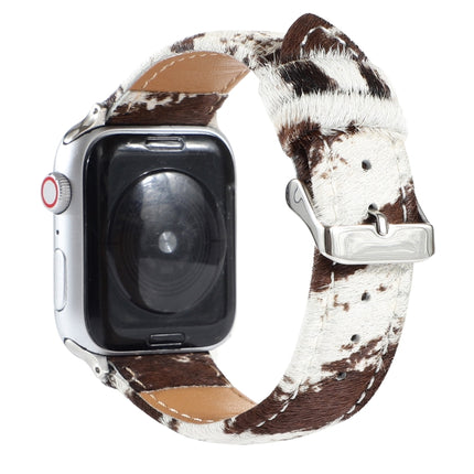 Horsehair Fluffy Leopard Print Leather Watch Strap - DealBuddy