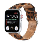 Horsehair Fluffy Leopard Print Leather Watch Strap - DealBuddy