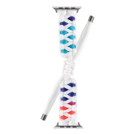 Braided Umbrella Cord Watch Strap, For Apple Watch Ultra 49mm / Series 8&7 45mm / SE 2&6&SE&5&4 44mm / 3&2&1 42mm, For Apple Watch Series 8&7 41mm / SE 2&6&SE&5&4 40mm / 3&2&1 38mm, For Apple Watch Series 7 45mm / 6 & SE & 5 & 4 44mm / 3 & 2 & 1 42mm - DealBuddy