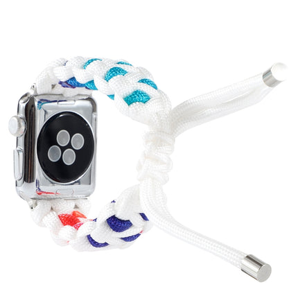 Braided Umbrella Cord Watch Strap, For Apple Watch Ultra 49mm / Series 8&7 45mm / SE 2&6&SE&5&4 44mm / 3&2&1 42mm, For Apple Watch Series 8&7 41mm / SE 2&6&SE&5&4 40mm / 3&2&1 38mm, For Apple Watch Series 7 45mm / 6 & SE & 5 & 4 44mm / 3 & 2 & 1 42mm - DealBuddy