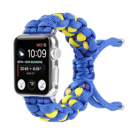 Braided Umbrella Cord Watch Strap, For Apple Watch Ultra 49mm / Series 8&7 45mm / SE 2&6&SE&5&4 44mm / 3&2&1 42mm, For Apple Watch Series 8&7 41mm / SE 2&6&SE&5&4 40mm / 3&2&1 38mm, For Apple Watch Series 7 45mm / 6 & SE & 5 & 4 44mm / 3 & 2 & 1 42mm - DealBuddy