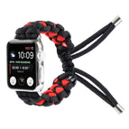 For Apple Watch Series 7 45mm / 6 & SE & 5 & 4 44mm / 3 & 2 & 1 42mm / Black Red
