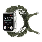 Braided Umbrella Cord Watch Strap, For Apple Watch Ultra 49mm / Series 8&7 45mm / SE 2&6&SE&5&4 44mm / 3&2&1 42mm, For Apple Watch Series 8&7 41mm / SE 2&6&SE&5&4 40mm / 3&2&1 38mm, For Apple Watch Series 7 45mm / 6 & SE & 5 & 4 44mm / 3 & 2 & 1 42mm - DealBuddy