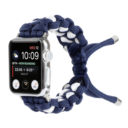 Braided Umbrella Cord Watch Strap, For Apple Watch Ultra 49mm / Series 8&7 45mm / SE 2&6&SE&5&4 44mm / 3&2&1 42mm, For Apple Watch Series 8&7 41mm / SE 2&6&SE&5&4 40mm / 3&2&1 38mm, For Apple Watch Series 7 45mm / 6 & SE & 5 & 4 44mm / 3 & 2 & 1 42mm - DealBuddy