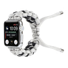 Braided Umbrella Cord Watch Strap, For Apple Watch Ultra 49mm / Series 8&7 45mm / SE 2&6&SE&5&4 44mm / 3&2&1 42mm, For Apple Watch Series 8&7 41mm / SE 2&6&SE&5&4 40mm / 3&2&1 38mm, For Apple Watch Series 7 45mm / 6 & SE & 5 & 4 44mm / 3 & 2 & 1 42mm - DealBuddy