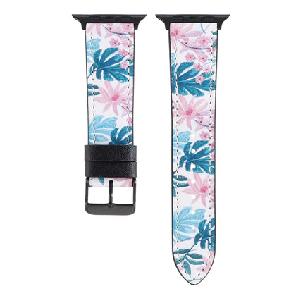 Printed Leather Watch Strap, For Apple Watch Series 7 45mm / 6 & SE & 5 & 4 44mm / 3 & 2 & 1 42mm, For Apple Watch Series 8&7 41mm / SE 2&6&SE&5&4 40mm / 3&2&1 38mm, For Apple Watch PSeries 7 41mm / 6 & SE & 5 & 4 40mm / 3 & 2 & 1 38mm                 ... - DealBuddy