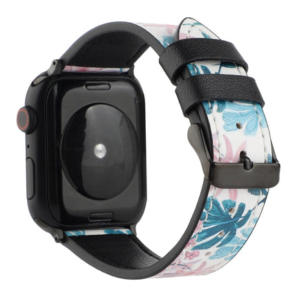 Printed Leather Watch Strap, For Apple Watch Series 7 45mm / 6 & SE & 5 & 4 44mm / 3 & 2 & 1 42mm, For Apple Watch Series 8&7 41mm / SE 2&6&SE&5&4 40mm / 3&2&1 38mm, For Apple Watch PSeries 7 41mm / 6 & SE & 5 & 4 40mm / 3 & 2 & 1 38mm                 ... - DealBuddy