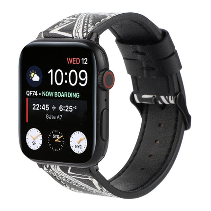 Printed Leather Watch Strap, For Apple Watch Series 7 45mm / 6 & SE & 5 & 4 44mm / 3 & 2 & 1 42mm, For Apple Watch Series 8&7 41mm / SE 2&6&SE&5&4 40mm / 3&2&1 38mm, For Apple Watch PSeries 7 41mm / 6 & SE & 5 & 4 40mm / 3 & 2 & 1 38mm                 ... - DealBuddy