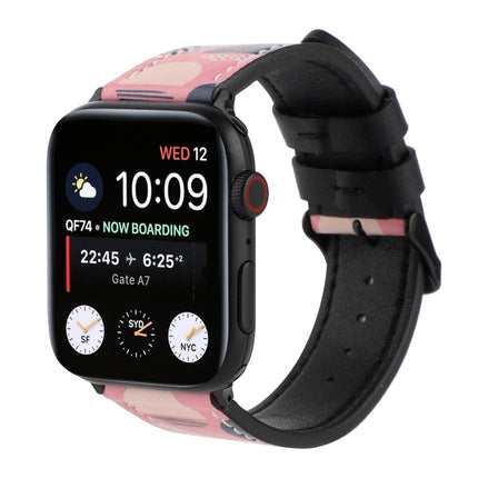 Printed Leather Watch Strap, For Apple Watch Series 7 45mm / 6 & SE & 5 & 4 44mm / 3 & 2 & 1 42mm, For Apple Watch Series 8&7 41mm / SE 2&6&SE&5&4 40mm / 3&2&1 38mm, For Apple Watch PSeries 7 41mm / 6 & SE & 5 & 4 40mm / 3 & 2 & 1 38mm                 ... - DealBuddy