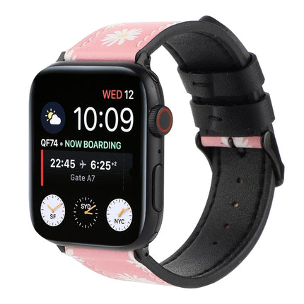 Printed Leather Watch Strap, For Apple Watch Series 7 45mm / 6 & SE & 5 & 4 44mm / 3 & 2 & 1 42mm, For Apple Watch Series 8&7 41mm / SE 2&6&SE&5&4 40mm / 3&2&1 38mm, For Apple Watch PSeries 7 41mm / 6 & SE & 5 & 4 40mm / 3 & 2 & 1 38mm                 ... - DealBuddy