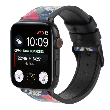 Printed Leather Watch Strap, For Apple Watch Series 7 45mm / 6 & SE & 5 & 4 44mm / 3 & 2 & 1 42mm, For Apple Watch Series 8&7 41mm / SE 2&6&SE&5&4 40mm / 3&2&1 38mm, For Apple Watch PSeries 7 41mm / 6 & SE & 5 & 4 40mm / 3 & 2 & 1 38mm                 ... - DealBuddy