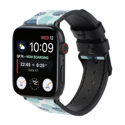 Printed Leather Watch Strap, For Apple Watch Series 7 45mm / 6 & SE & 5 & 4 44mm / 3 & 2 & 1 42mm, For Apple Watch Series 8&7 41mm / SE 2&6&SE&5&4 40mm / 3&2&1 38mm, For Apple Watch PSeries 7 41mm / 6 & SE & 5 & 4 40mm / 3 & 2 & 1 38mm                 ... - DealBuddy