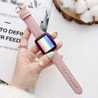 D Character Buckle Smooth Texture Replacement Watchbands For Apple Watch Series 6 & SE & 5 & 4 44mm / 3 & 2 & 1 42mm - DealBuddy