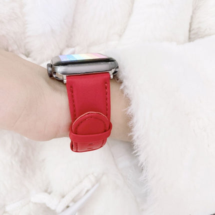 D Character Buckle Smooth Texture Replacement Watchbands For Apple Watch Series 6 & SE & 5 & 4 44mm / 3 & 2 & 1 42mm - DealBuddy