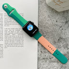 For Apple Watch 40mm/38mm(Dark Green + Light Green + Orange) / Dark Green + Light Green + Orange