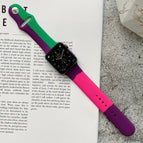 For Apple Watch 40mm/38mm (Purple+Light Green+Rose Red) / Purple + Light Green + Rose Red
