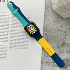 For Apple Watch 44mm/42mm(Light Blue+Dark Blue+Yellow) / Light Blue+Dark Blue+Yellow