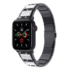 For Apple Watch Series 8&7 41mm / SE 2&6&SE&5&4 40mm / 3&2&1 38mm / Black+White