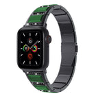 For Apple Watch Ultra 49mm / Series 8&7 45mm / SE 2&6&SE&5&4 44mm / 3&2&1 42mm / Black+Green