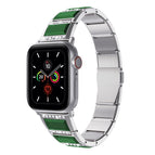 For Apple Watch Ultra 49mm / Series 8&7 45mm / SE 2&6&SE&5&4 44mm / 3&2&1 42mm / Silver+Green
