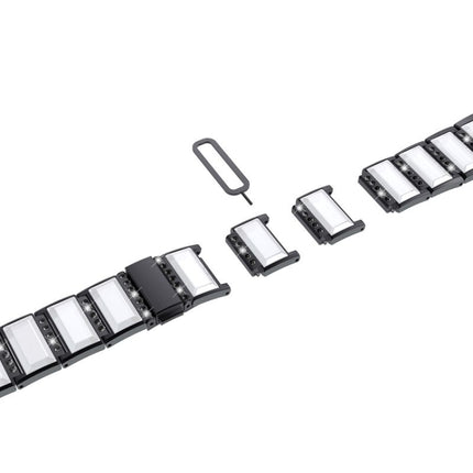 Stainless Steel Diamond Encrusted Replacement Watchbands, For Samsung Galaxy Watch 42mm, For Samsung Galaxy Watch 46mm, For Samsung Galaxy Watch 3 45mm, For Samsung Galaxy Watch Active2 44mm / Watch Active2 40mm / Watch Active                          ... - DealBuddy