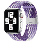 Braided + Stainless Steel Replacement Watchbands For Apple Watch Series 6 & SE & 5 & 4 40mm / 3 & 2 & 1 38mm, For Apple Watch Series 8&7 41mm / SE 2&6&SE&5&4 40mm / 3&2&1 38mm, For Apple Watch Series 7 41mm / 6 & SE & 5 & 4 40mm                        ...
