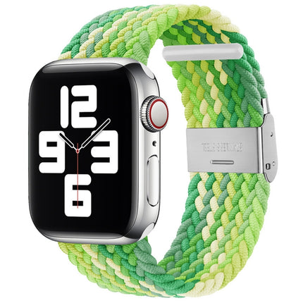 Braided + Stainless Steel Replacement Watchbands For Apple Watch Series 6 & SE & 5 & 4 40mm / 3 & 2 & 1 38mm - DealBuddy