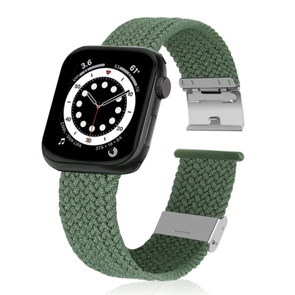 Braided + Stainless Steel Replacement Watchbands For Apple Watch Series 6 & SE & 5 & 4 40mm / 3 & 2 & 1 38mm, For Apple Watch Series 8&7 41mm / SE 2&6&SE&5&4 40mm / 3&2&1 38mm, For Apple Watch Series 7 41mm / 6 & SE & 5 & 4 40mm                        ...