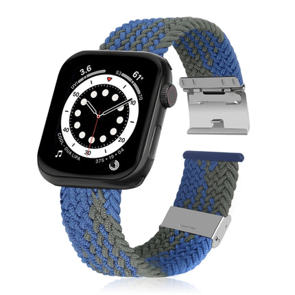 Braided + Stainless Steel Replacement Watchbands For Apple Watch Series 6 & SE & 5 & 4 40mm / 3 & 2 & 1 38mm - DealBuddy