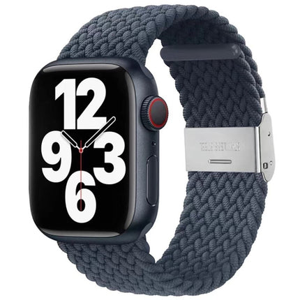 Braided + Stainless Steel Replacement Watchbands For Apple Watch Series 6 & SE & 5 & 4 40mm / 3 & 2 & 1 38mm - DealBuddy