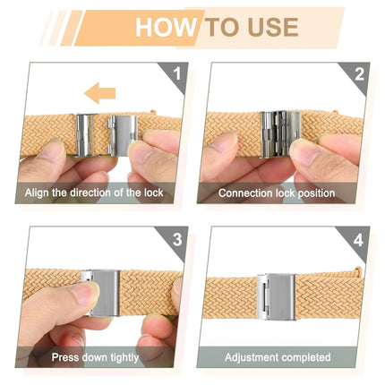 Braided + Stainless Steel Replacement Watchbands For Apple Watch Series 6 & SE & 5 & 4 40mm / 3 & 2 & 1 38mm - DealBuddy