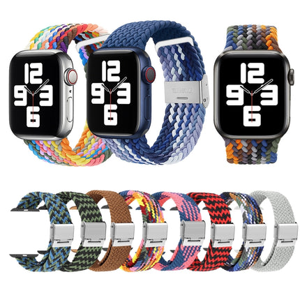 Braided + Stainless Steel Replacement Watchbands For Apple Watch Series 6 & SE & 5 & 4 40mm / 3 & 2 & 1 38mm - DealBuddy