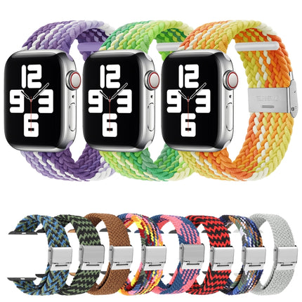 Braided + Stainless Steel Replacement Watchbands For Apple Watch Series 6 & SE & 5 & 4 44mm / 3 & 2 & 1 42mm - DealBuddy