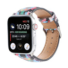 Marble Ethnic Style Printed Leather Watchband For Apple Watch Series 6 & SE & - DealBuddy
