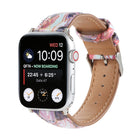 Marble Ethnic Style Printed Leather Watchband For Apple Watch Series 6 & SE &, 5 & 4 44mm / 3 & 2 & 1 42mm, 5 & 4 40mm / 3 & 2 & 1 38mm - DealBuddy