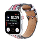 Marble Ethnic Style Printed Leather Watchband For Apple Watch Series 6 & SE &, 5 & 4 44mm / 3 & 2 & 1 42mm, 5 & 4 40mm / 3 & 2 & 1 38mm - DealBuddy
